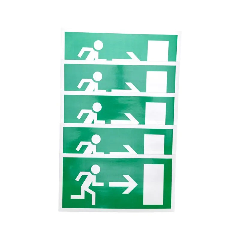 Наклейка эвакуационный знак «Направление к эвакуационному выходу направо» 150х300 мм REXANT - Фото 2