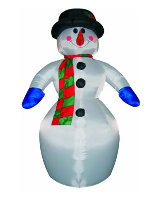 3D фигура надувная Снеговик, размер 6 м, компрессор 160 Вт с адаптером 12В, IP 65 NEON-NIGHT - Фото 2
