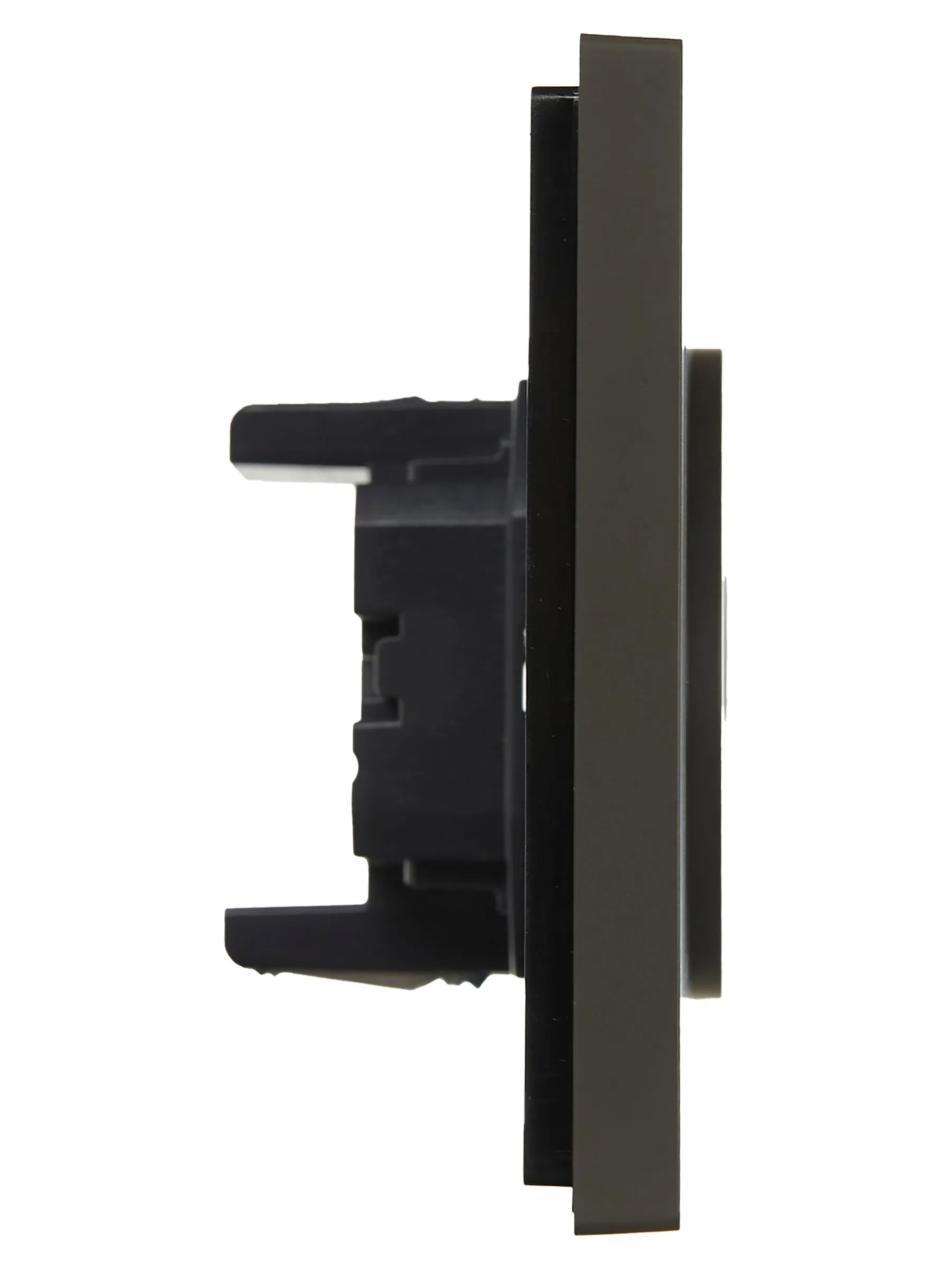 FORTE&PIANO Розетка 2-местная без заземления с защитными шторками безвинтовое крепление 10А FP325 серый IEK - Фото 4