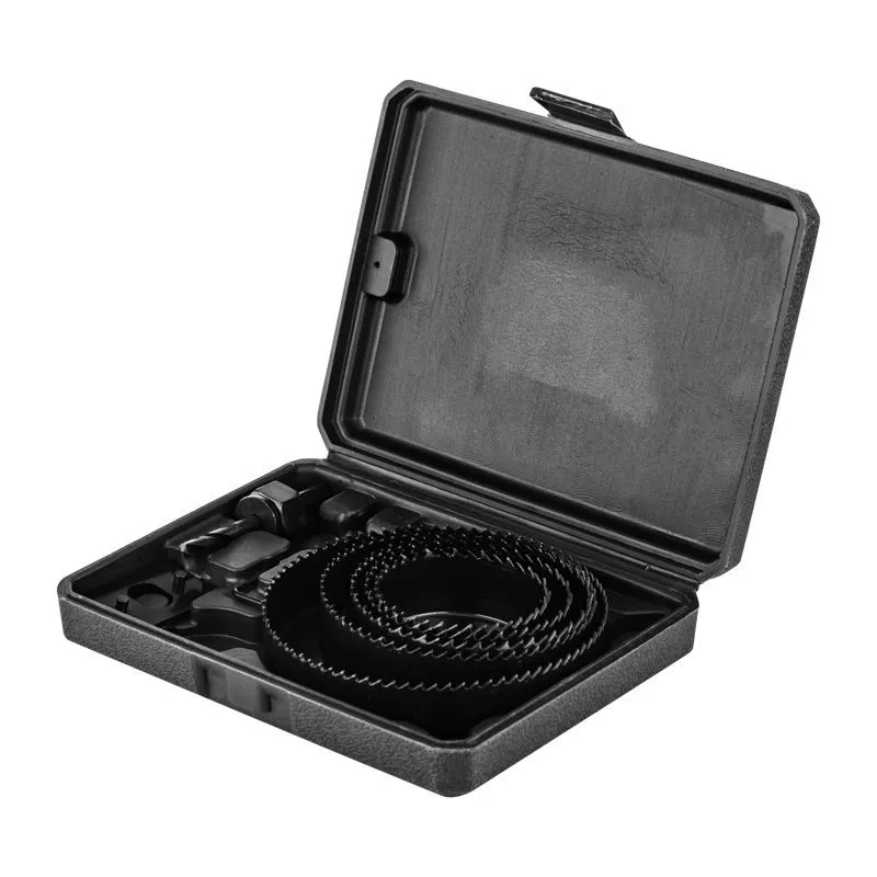 Набор кольцевых пил по дереву, 64-127 мм, 9 предметов KRANZ KR-92-0252