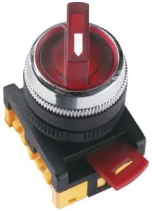 Переключатель АNС-22-2 на 2 положения "I-O" 1з+1р неон/240В красный IEK