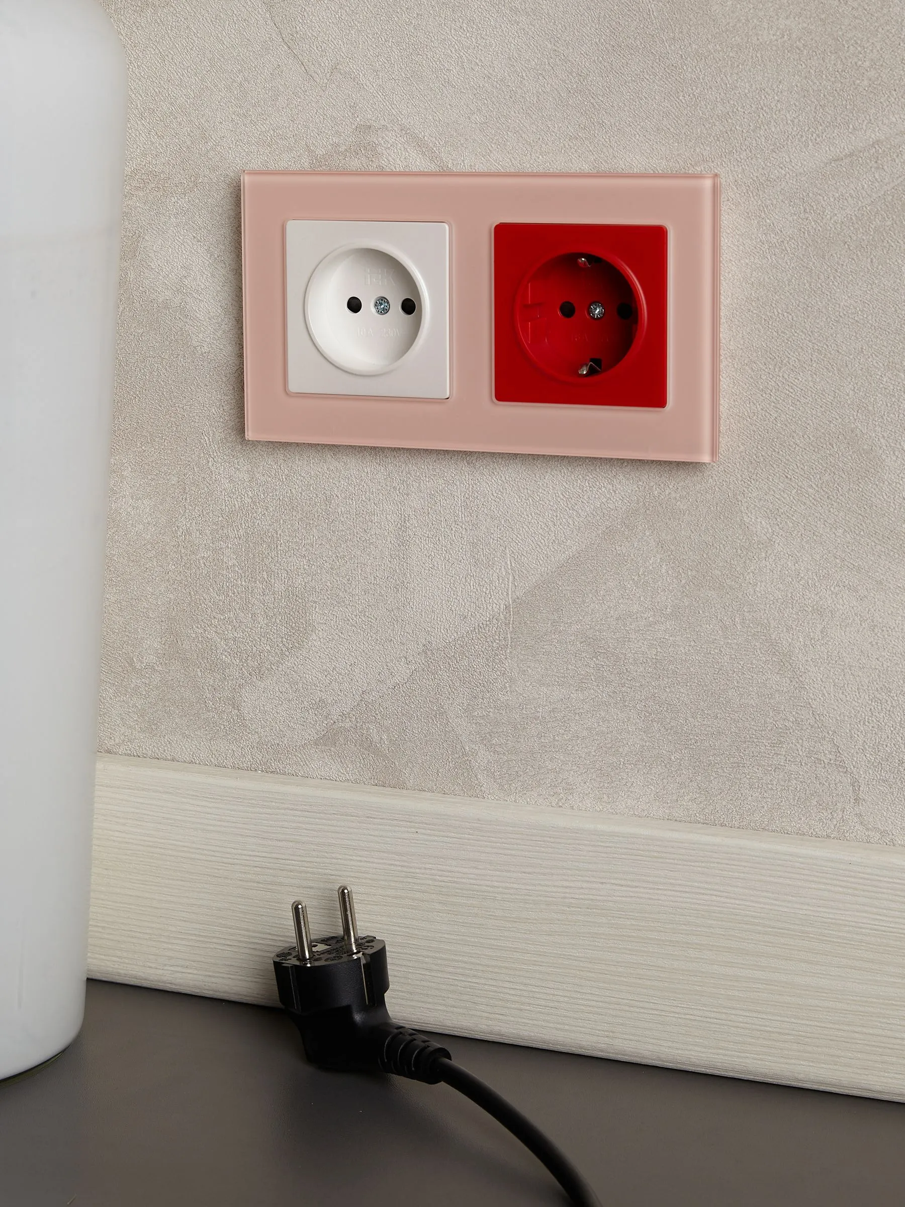 BRITE Рамка 2-местная РУ-2-2-БрП стекло персиковый матовый IEK - Фото 5