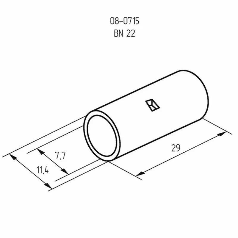 Соединительная гильза L-29мм, 25мм² (ГМЛ (DIN) 25) REXANT - Фото 2