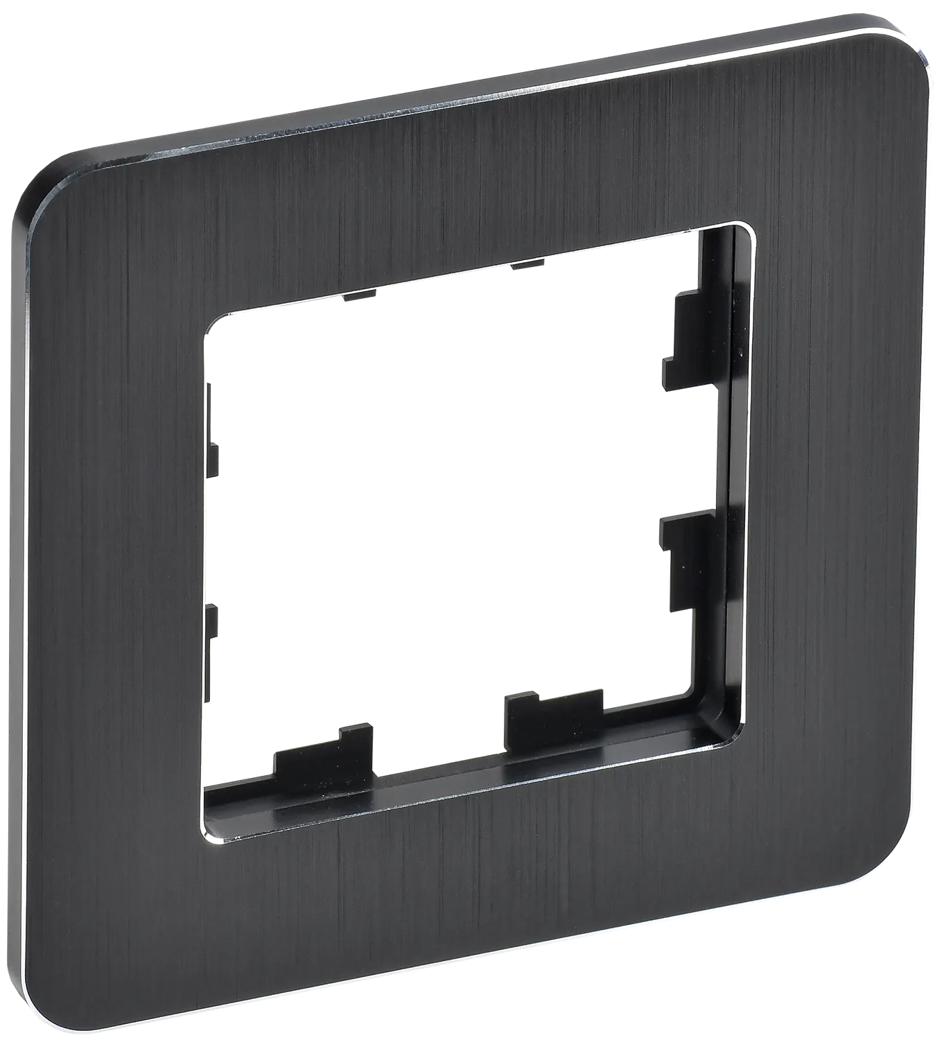 BRITE Рамка 1-местная РУ-1-1-Бр металл черный RE AL IEK