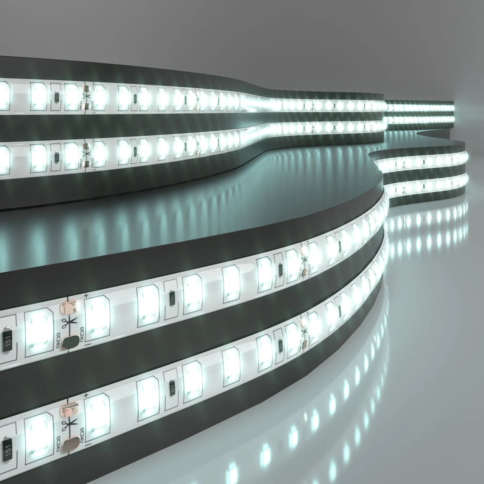 Лента светодиодная 24V 9,6W 120Led 2835 IP65 холодный белый, 5м Elektrostandard