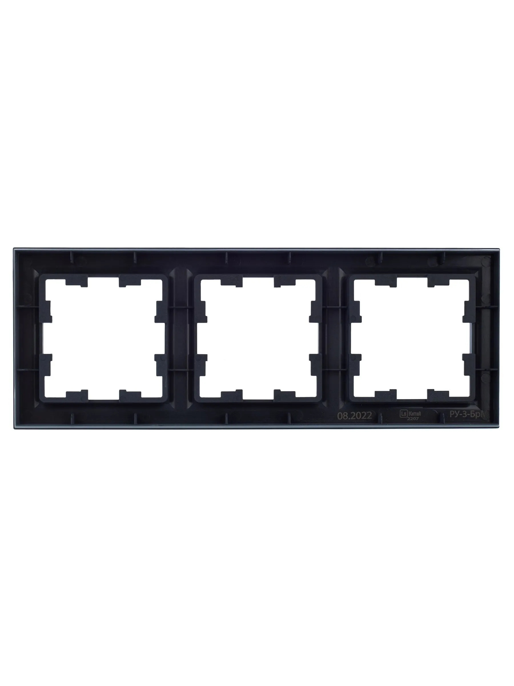 BRITE Рамка 3-местная РУ-3-БрМ маренго IEK - Фото 5