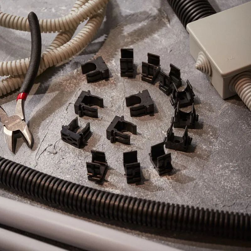 Крепеж-клипса для монтажного пистолета Ø 16 мм, черная (100 шт/уп) REXANT - Фото 2