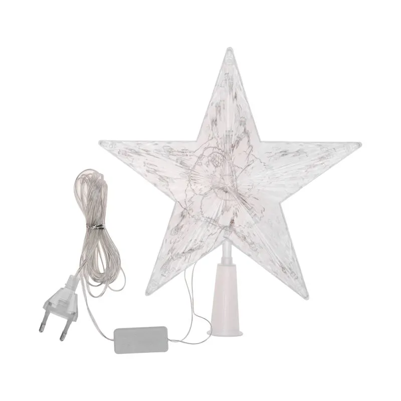 Светодиодная фигура на елку Звезда 22см, цвет свечения теплый белый, постоянное свечение, 230В NEON-NIGHT - Фото 2