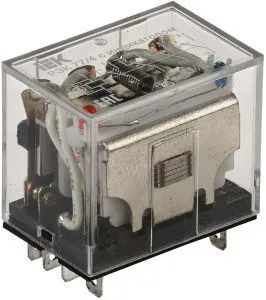 Реле РЭК77/4(LY4) с индикацией 10А 12В AC IEK RRP10-4-10-012A-LED