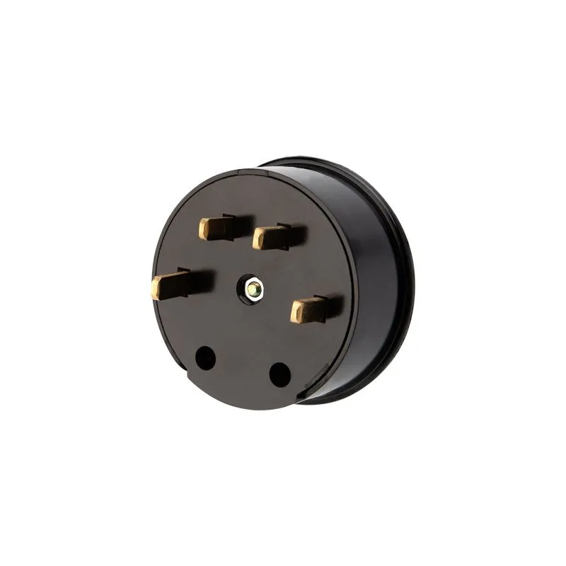 Вилка ВШ для электрической плиты 32А, 380В, 3Р+РЕ (ОУ) черная REXANT - Фото 2