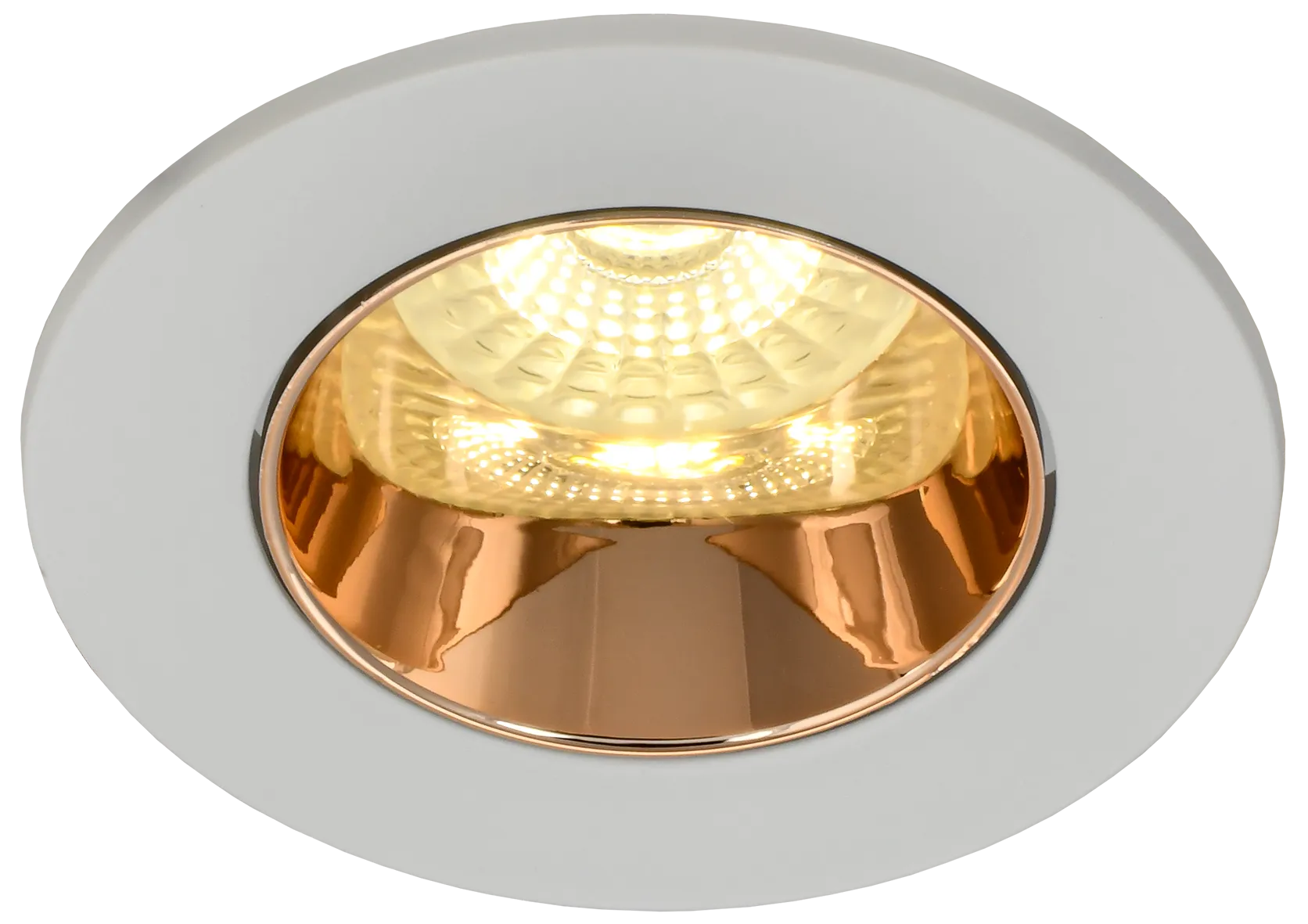 LIGHTING Светильник 4106 встраиваемый поворотный под лампу GU10 белый/золото пластик IEK - Фото 5