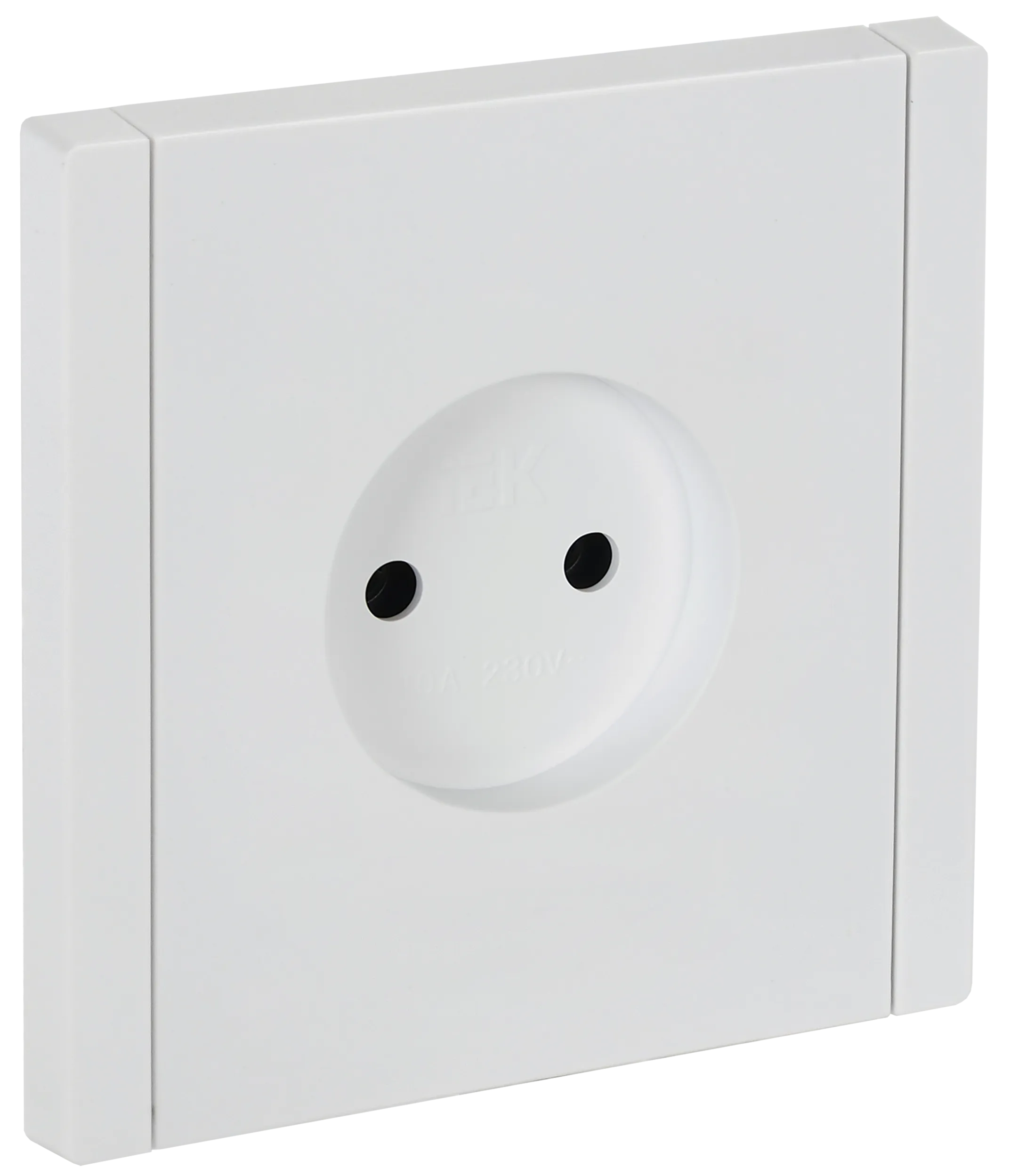 FORTE&PIANO Розетка 1-местная без заземления без защитных шторок винтовое крепление 10А FP218 белый IEK