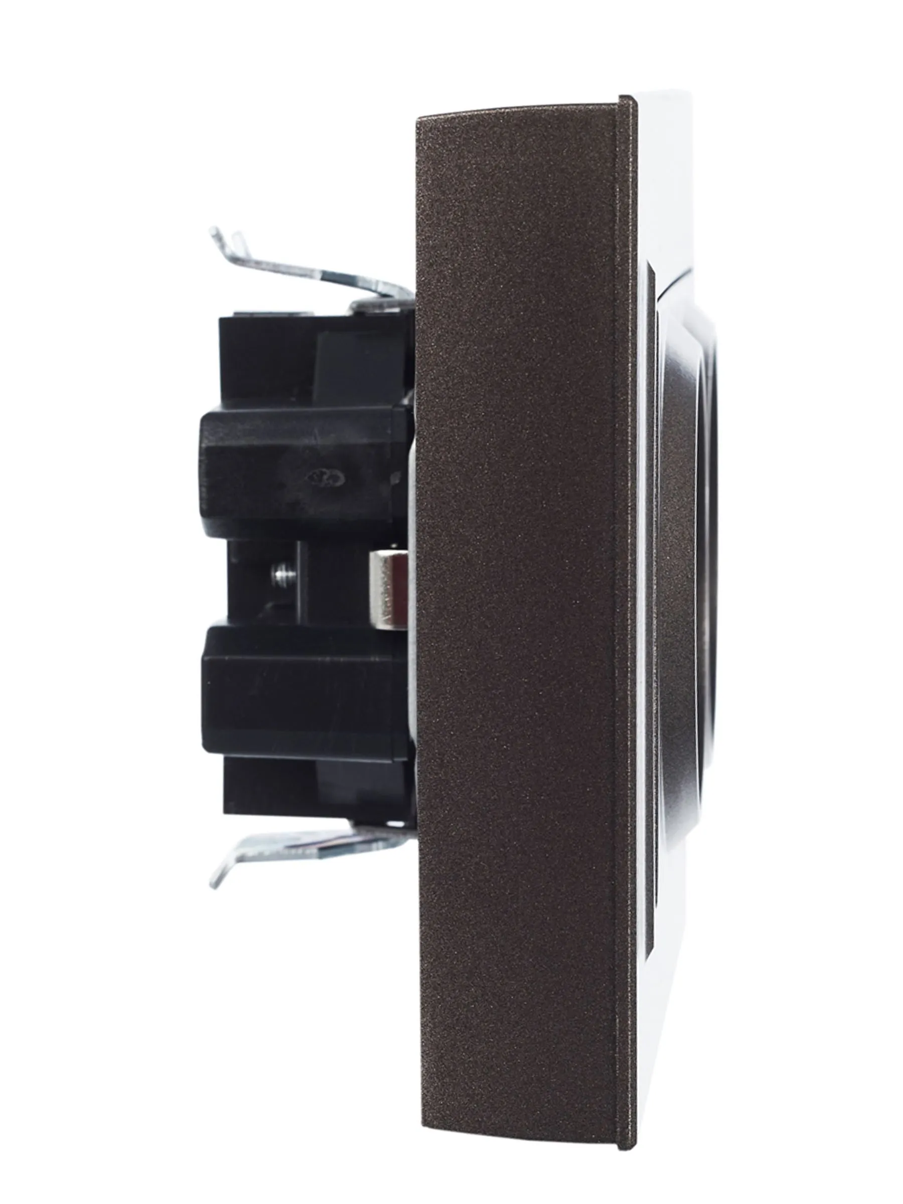 BRITE Розетка 2-местная с заземлением с защитными шторками 16А в сборе РСш12-3-БрТБ темная бронза IEK - Фото 5