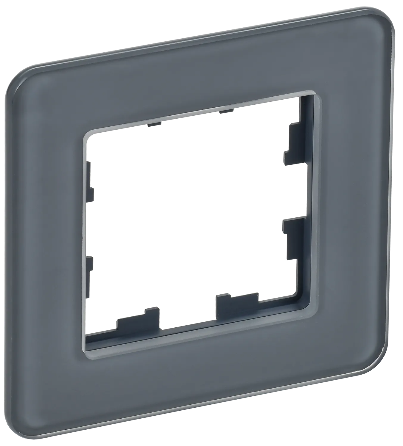 BRITE Рамка 1-местная РУ-1-2-Бр стекло графит RE IEK