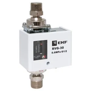 Реле перепада давления EKF RVG-30-0,6-2 (0,6 МПа) RVG-30-0,6-2