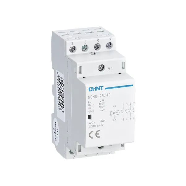 Контактор модульный NCH8-25/40 25А 4НО AC220/230В, 50Гц (R)