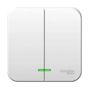 Выключатель 2-кл. ОП Blanca 10А IP20 (сх. 5) 250В с подсветкой бел. SE BLNVA105101 1210425