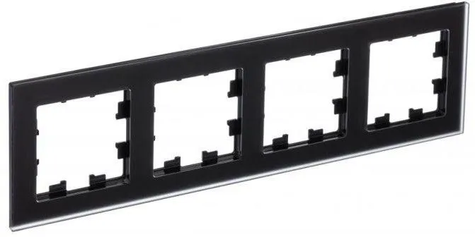 Рамка 4-м AtlasDesign Nature матов. стекло черн. SE ATN331004