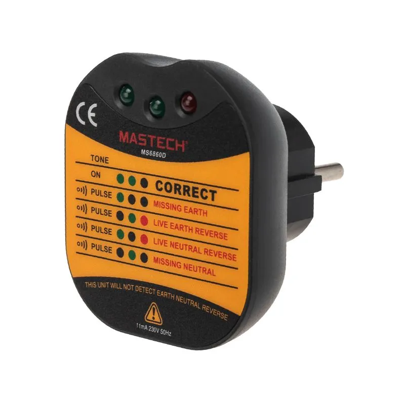 Тестер розеток MS6860D MASTECH - Фото 4