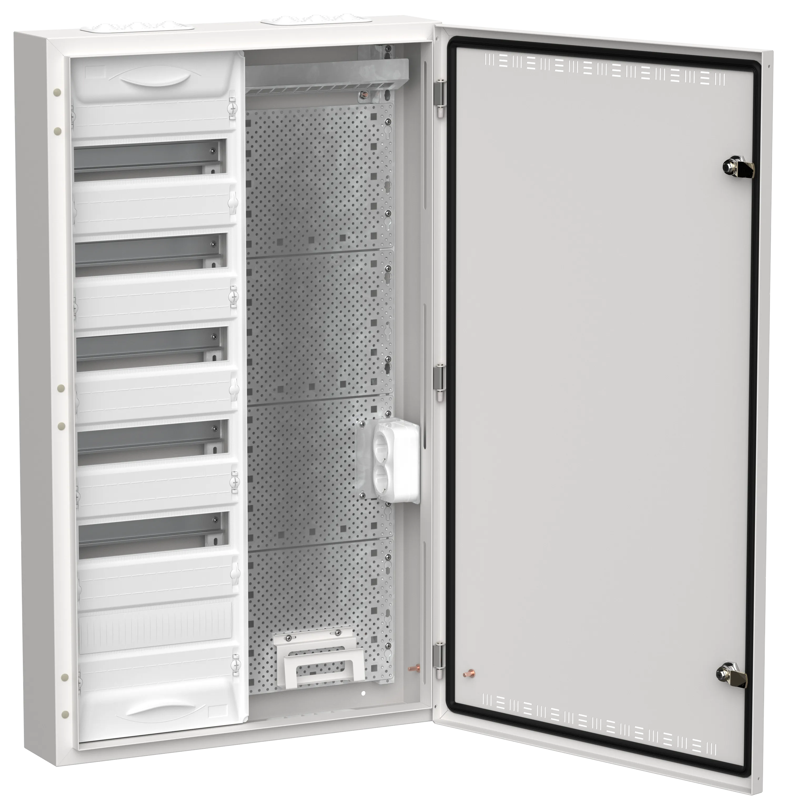 TITAN 5 Корпус комбинированный ЩРн-72 (2х72) 960х570х140мм IP30 белый IEK