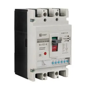 ВА-99М 100/63А 3P 50кА с электронным расцепителем EKF mccb99-100-63me