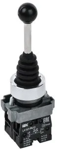 Джойстик LA167-PA12 2 на 2 положения 2з с фиксацией черный IEK BBJ20-PA12-5-21-2-K02