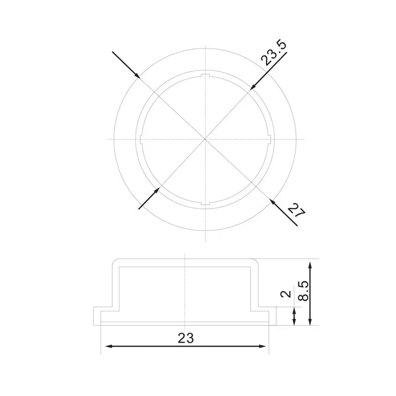 Влагозащитный колпачок для клавишных выключателей RWB-212, RWB-214, RWB-215 REXANT - Фото 2