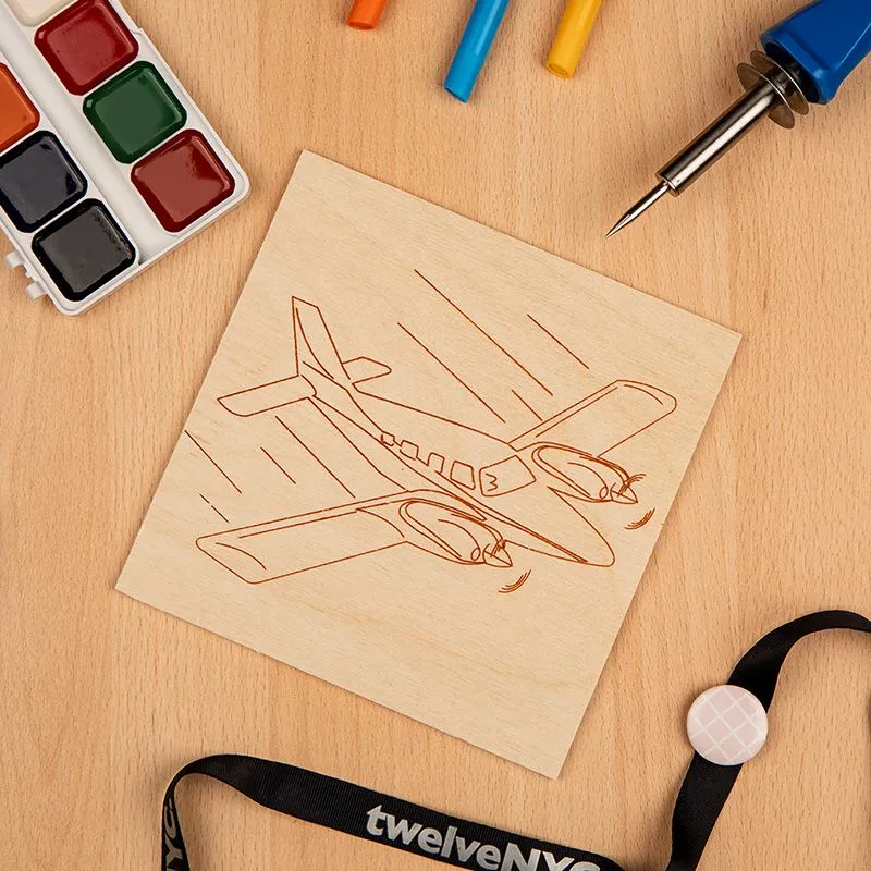 Доска для выжигания «Самолет», 150х150мм, 1 шт., пакет REXANT - Фото 2