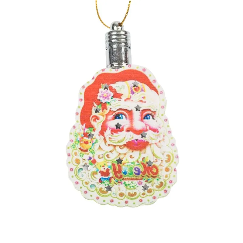 Фигурка подвесная Санта Клаус RGB 8x6 см - Фото 3