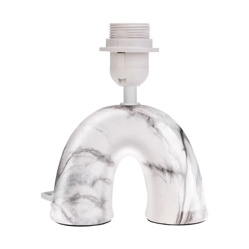 Светильник декоративный настольный Форте, основание дуга под белый мрамор, черный абажур, цоколь Е27, 60Вт REXANT - Фото 2