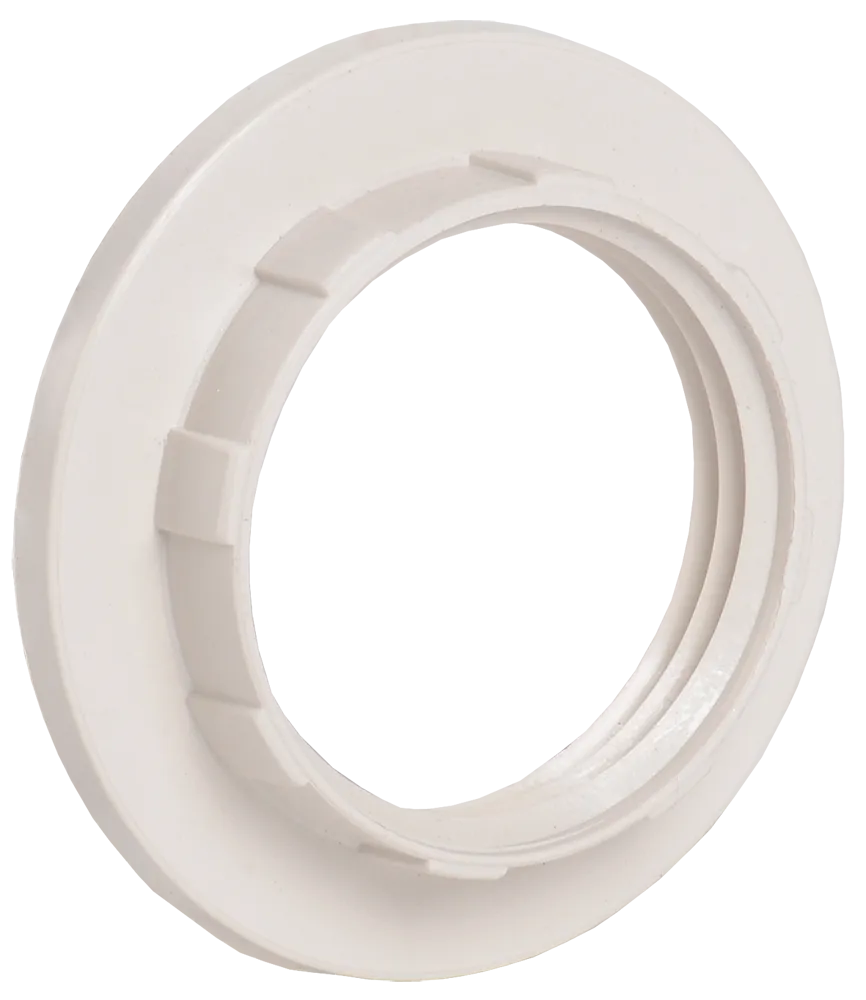 Кольцо абажурное КП14-К02 к патрону Е14 пластик белый (индивидуальный пакет) IEK