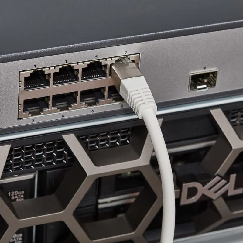 Шнур коммутационный, патч-корд F/UTP RJ45-RJ45, CAT 5e, LSZH серый, 2м REXANT - Фото 5