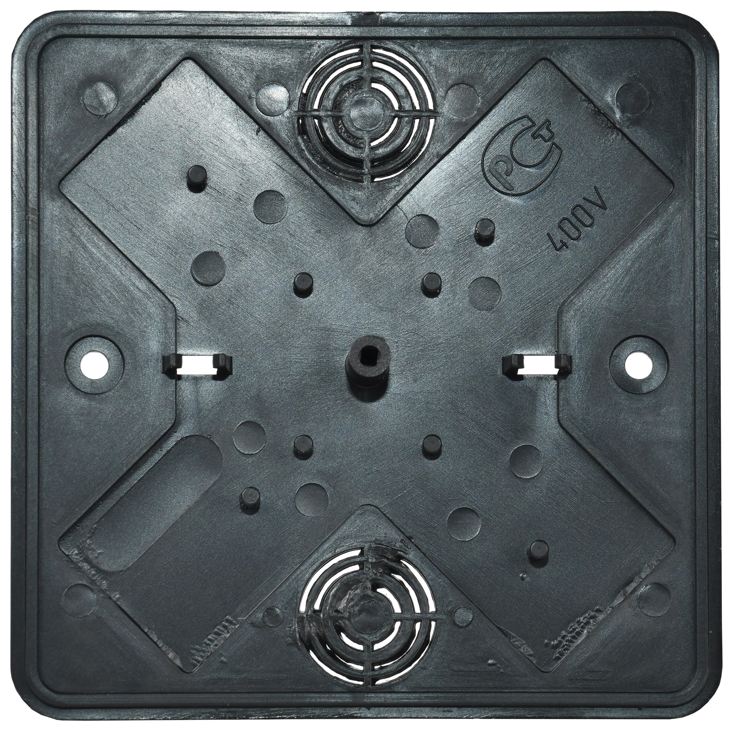 Коробка распаячная КМ для открытой проводки безгалогенная (HF) 100х100х29мм черная (RAL 9005) IEK - Фото 5