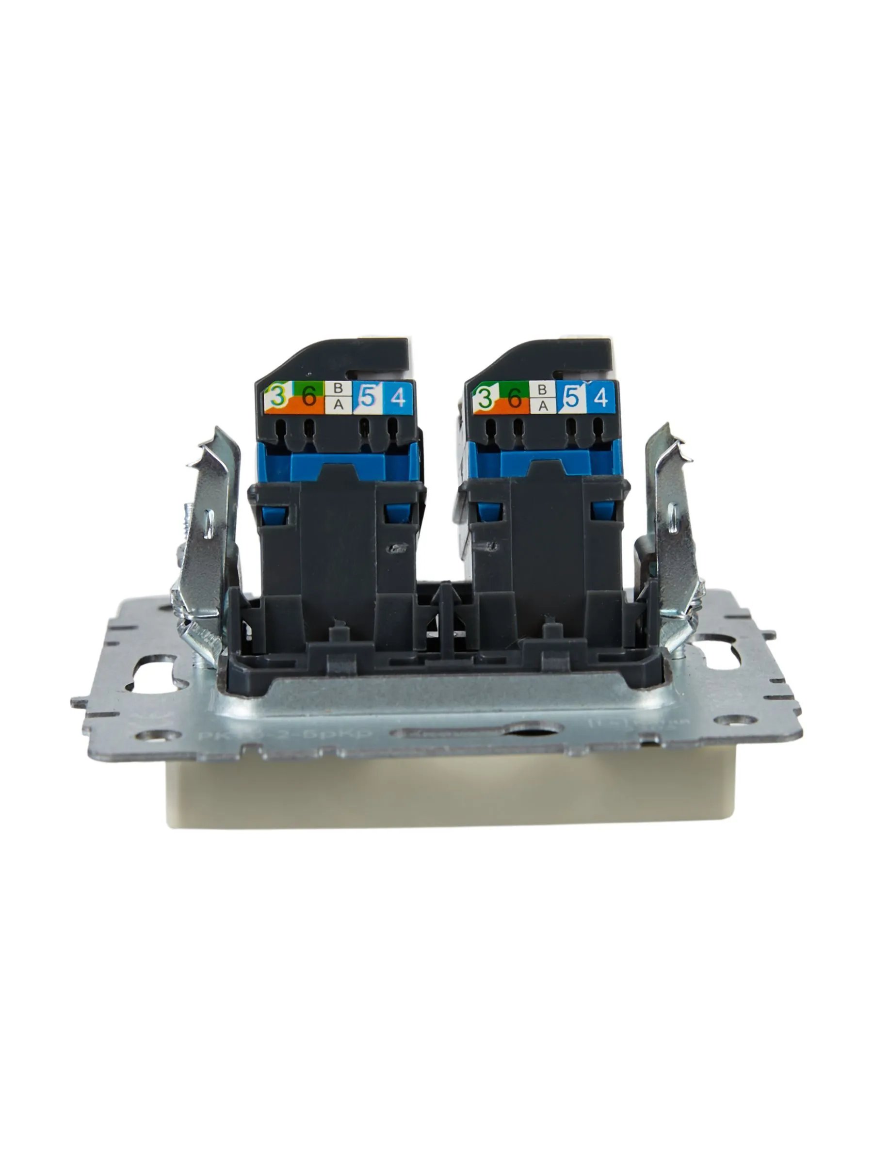 BRITE Розетка компьютерная двойная RJ45 кат.6 РК11-2-БрКр бежевый IEK - Фото 6