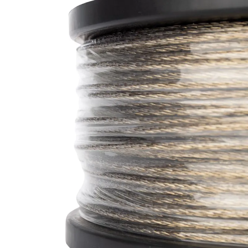 Трос стальной в ПВХ оплетке d=3,0мм, прозрачный (бухта 200м) REXANT - Фото 4