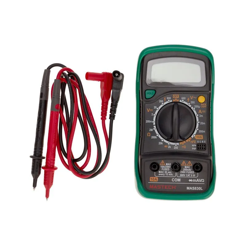 Портативный мультиметр MAS830L MASTECH - Фото 5