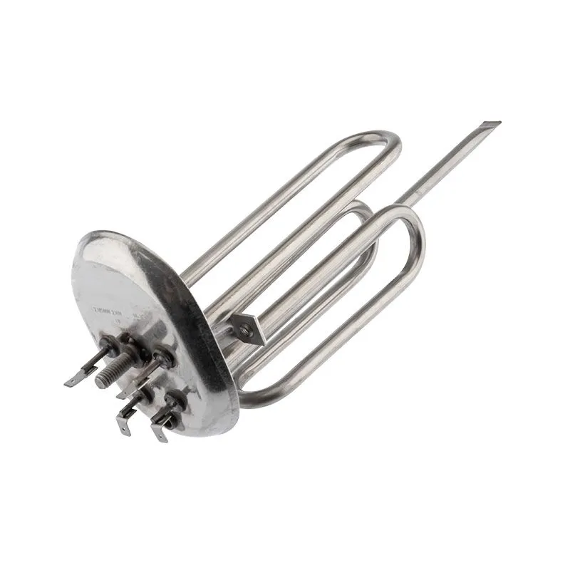 Нагревательный элемент для бойлера ТЭН 2500 Вт  (1000+1500), TW, нерж, овальный фланец Ø80/110, место под анод М5, клеммы под разъем, L265мм, 220V,REX - Фото 4