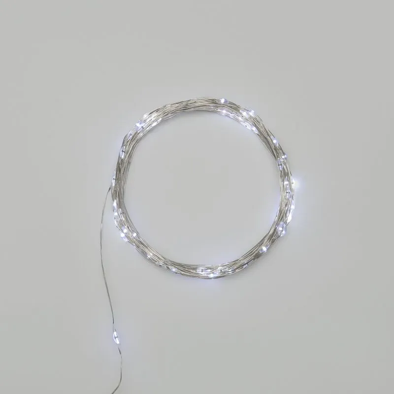 Гирлянда Роса 10 м, 100 LED, USB, белое свечение NEON-NIGHT 315-975