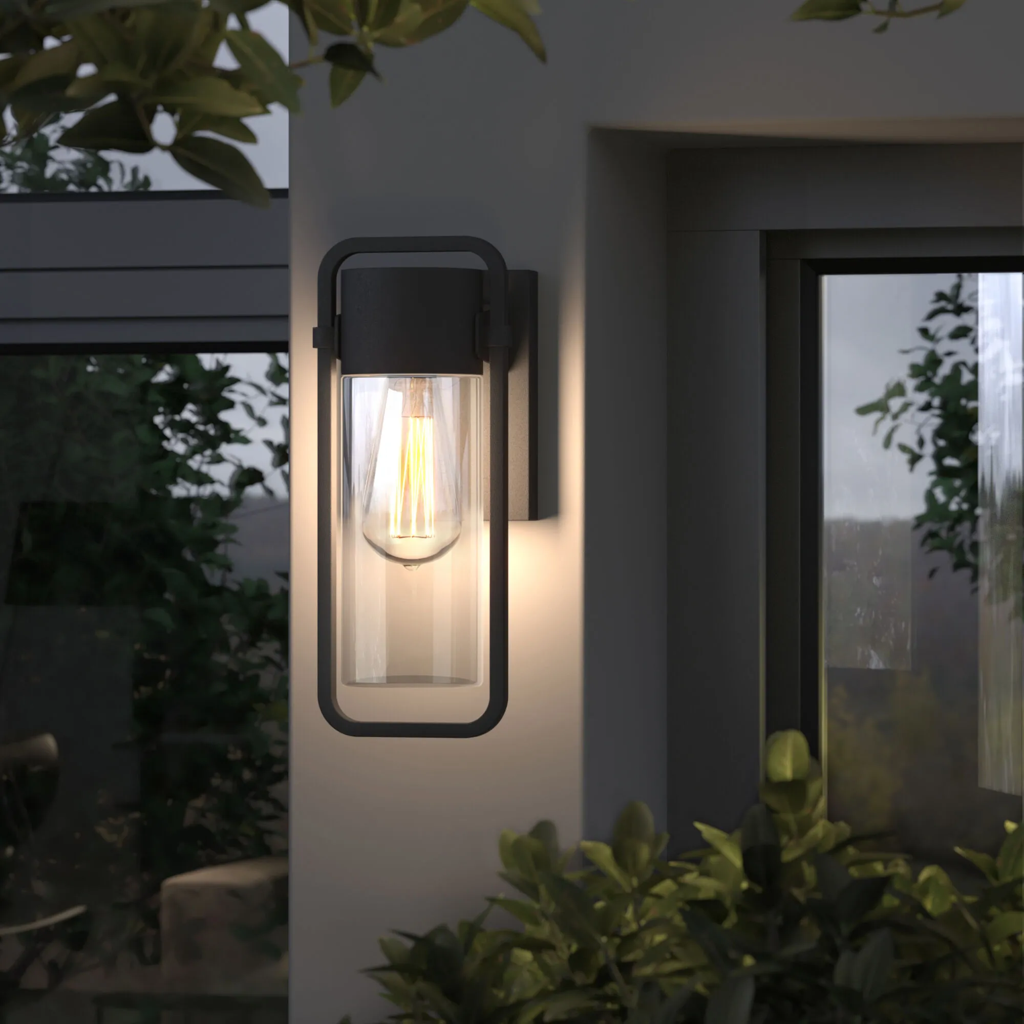 Светильник уличный настенный  Lab 35001/D черный Elektrostandard - Фото 3