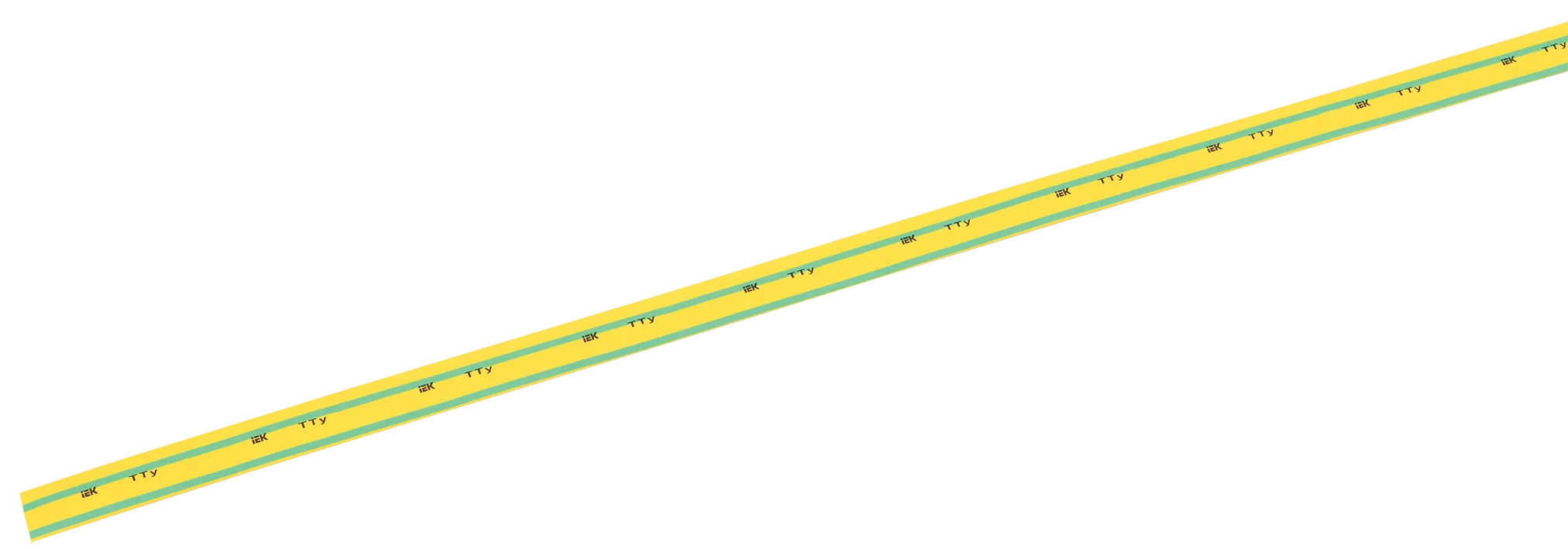 Трубка термоусадочная ТТУ нг-LS 25/12,5 желто-зеленая (1м) IEK UDRS-D25-1-K52