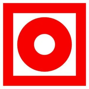 Знак пластик F10 "Кнопка включения установок (систем) пожарной автоматики" (200x200) EKF pn-f-10