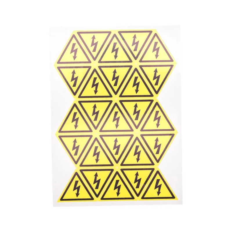 Наклейка знак электробезопасности «Опасность поражения электротоком» 25х25х25мм 100 шт. REXANT - Фото 2