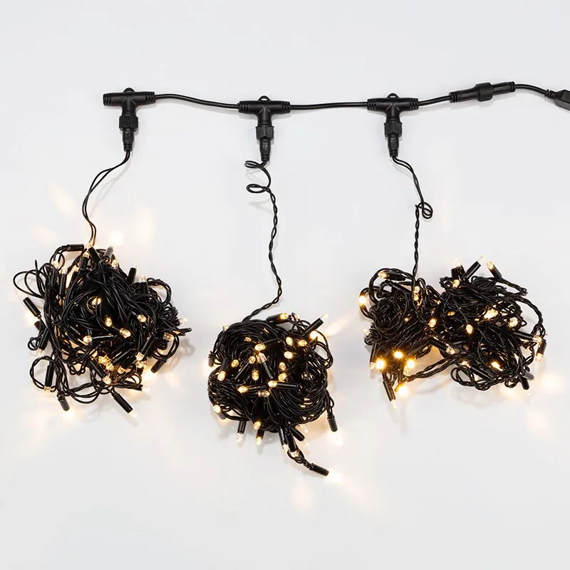 Гирлянда LED ClipLight 24V, 3 нити по 10 метров, цвет диодов ТЕПЛЫЙ БЕЛЫЙ - Фото 2