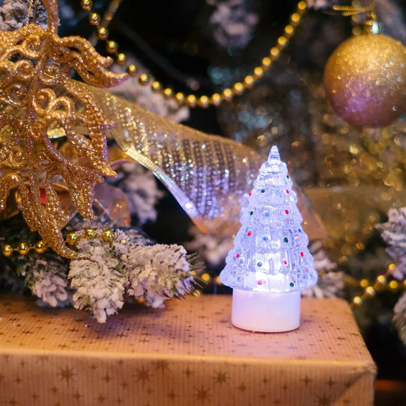 Фигура светодиодная на подставке Елочка средняя, RGB - Фото 4