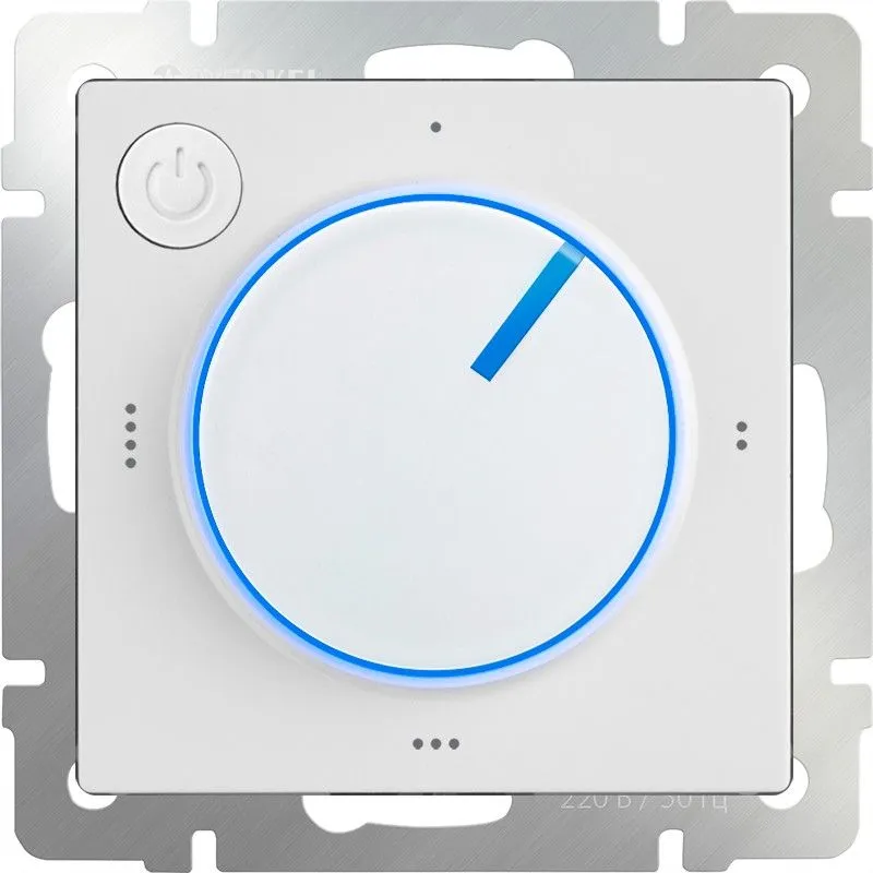 Терморегулятор электромеханический для теплого пола (белый) Werkel - Фото 2