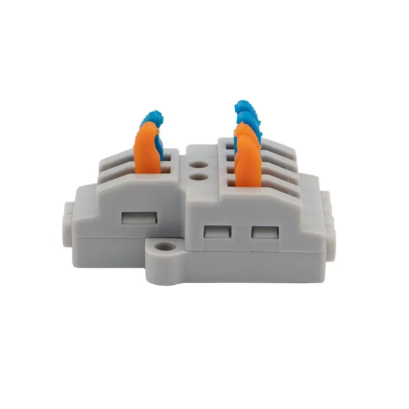 Клемма СМК 2х2 проходная разветвительная 2 полюса, с монтажной площадкой (1 ввод, 2 вывода на полюс) (50 шт./уп.) REXANT - Фото 2