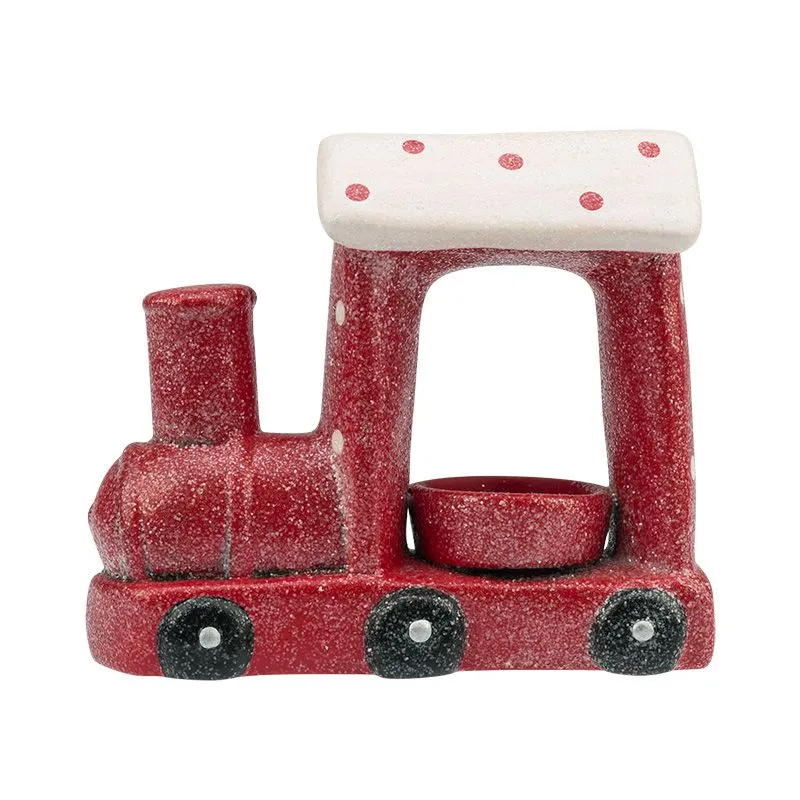 Керамический подсвечник Паровоз 17,1х7,1х14,7 см - Фото 4