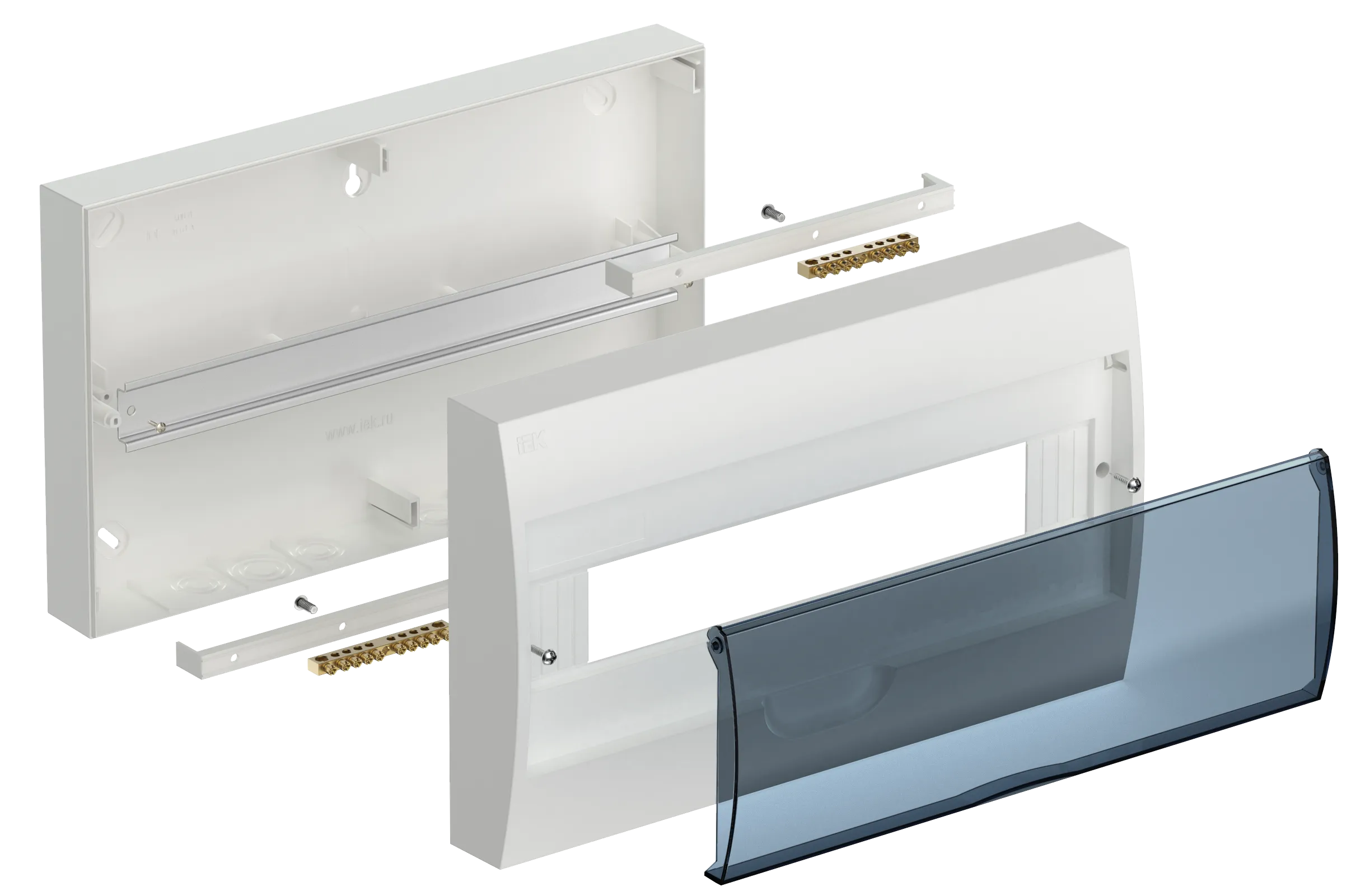 KREPTA 3 Корпус пластиковый ЩРН-П-18 IP41 белый IEK - Фото 2