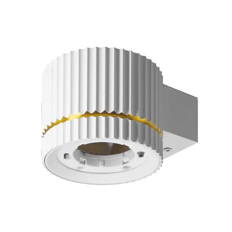 Настенный светильник WOLTA WSL-GX53/W18WG NIMB под лампу GX53 Белый/золото D85x70 WSL-GX53/W18WG