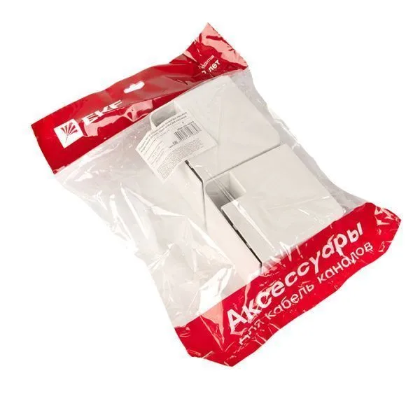 Поворот 90 гр. (60х60) (4 шт) белый EKF-Plast - Фото 2